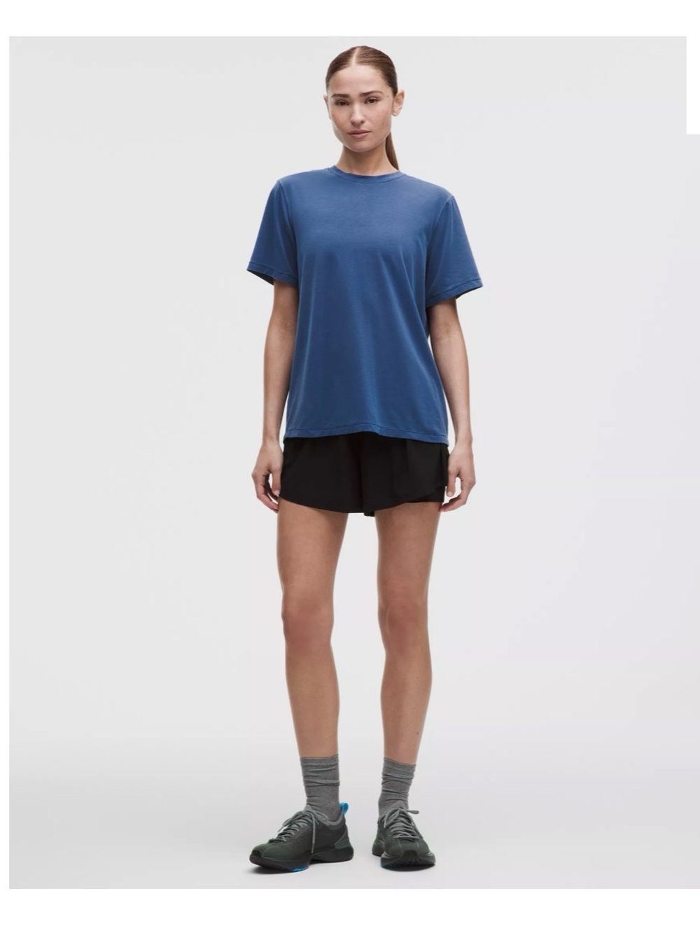 L.L. Bean Women's Short-Sleeve Crew Tee in Blue